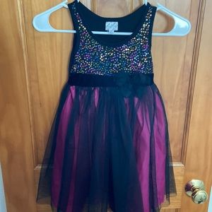 Disney sequin pink and black dress LIMITED EDITION